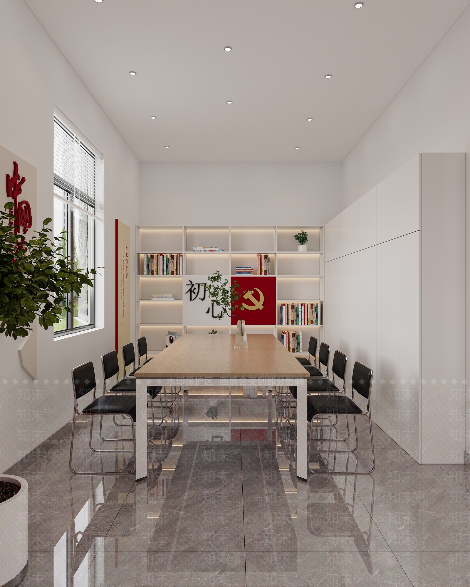 社区服务大厅3D模型下载【ID:1144526764】