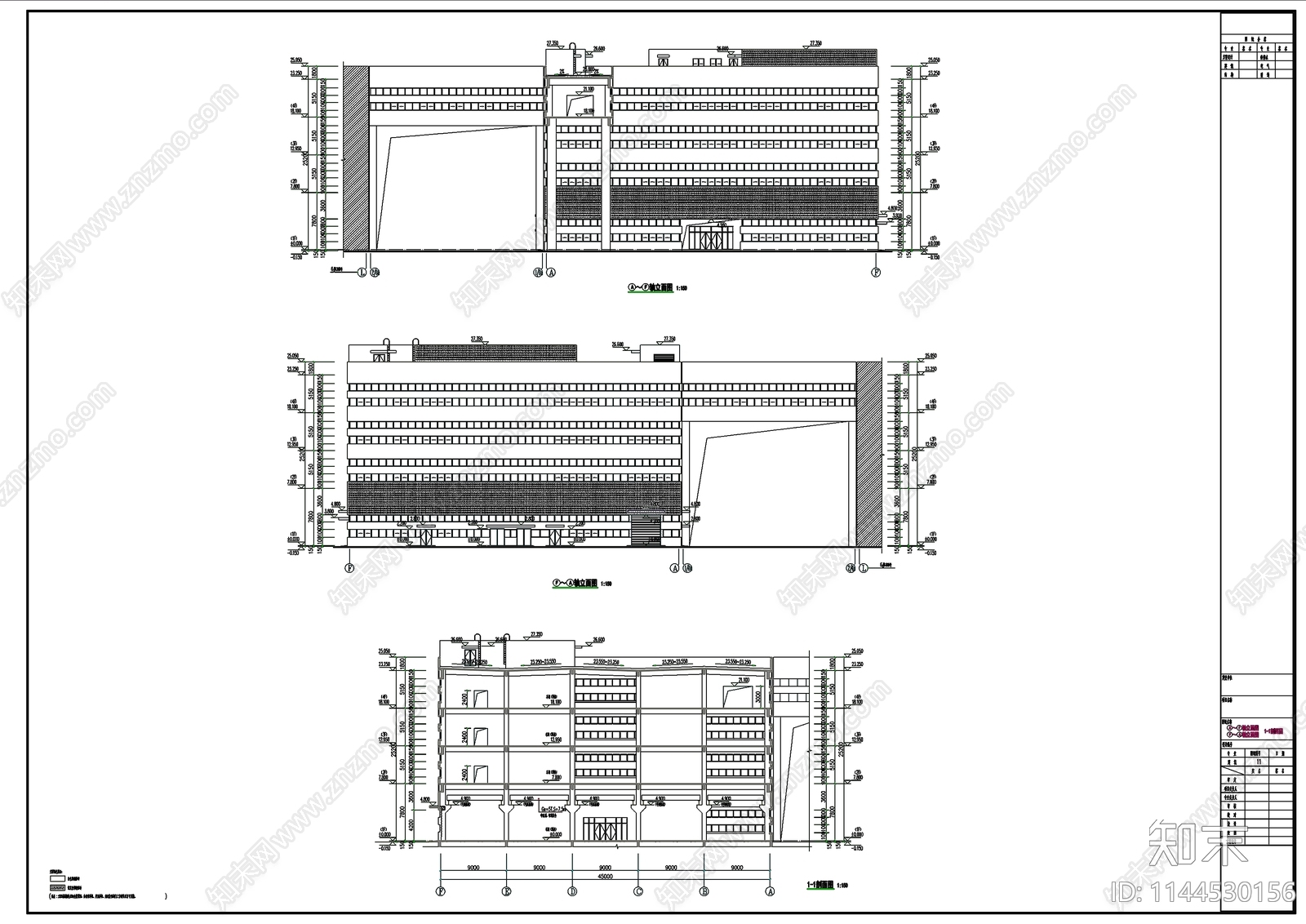 工厂建筑cad施工图下载【ID:1144530156】