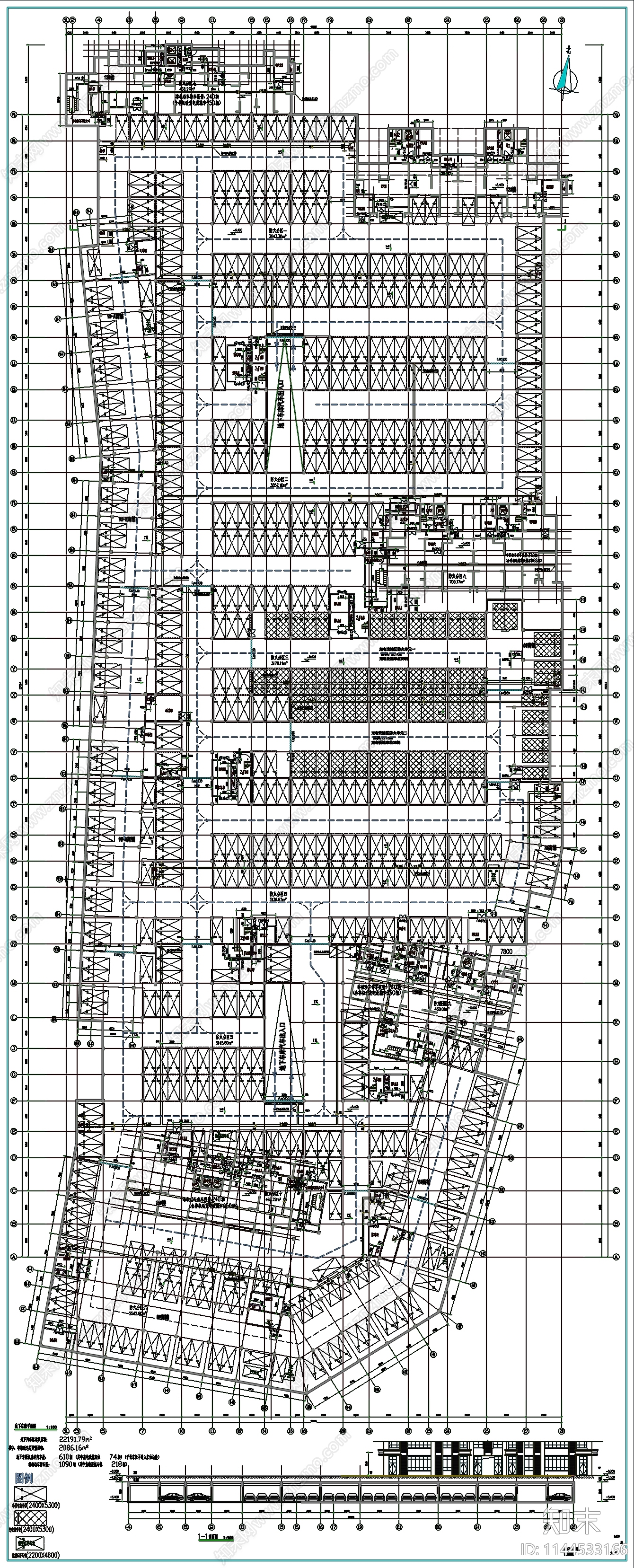 地库建筑施工图下载【ID:1144533166】