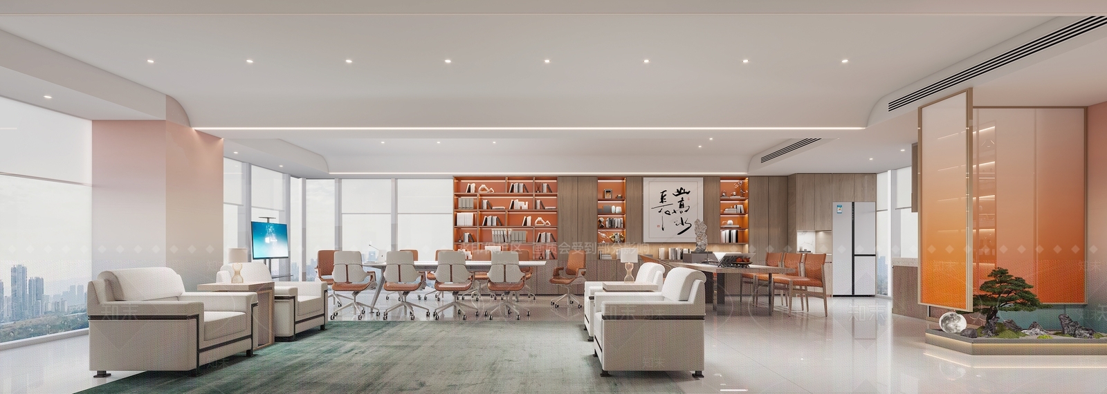 总裁办公室3D模型下载【ID:1144533667】