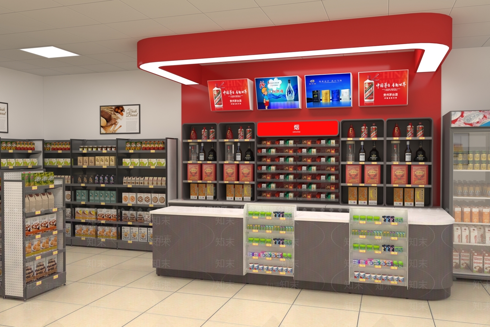 现代便利店SU模型下载【ID:1144545390】