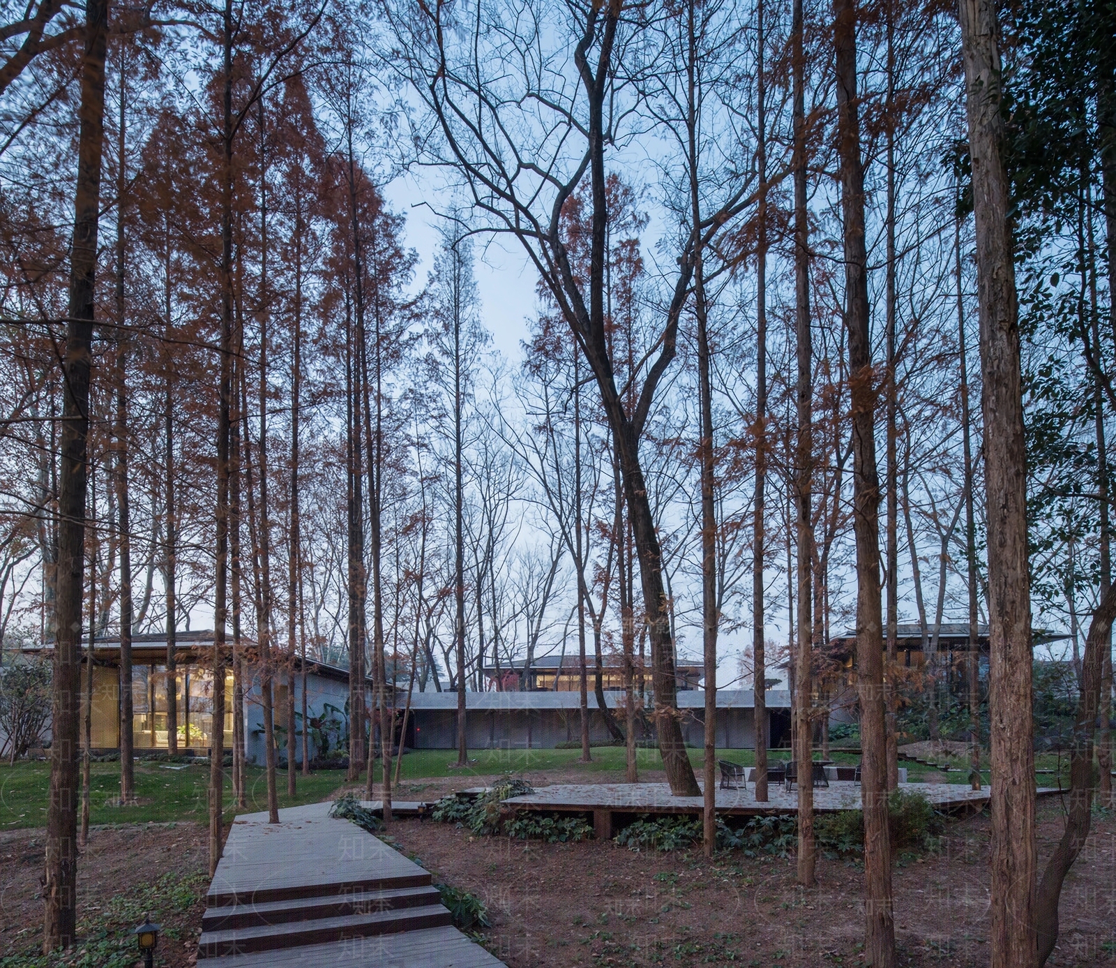 新中式餐饮建筑SU模型下载【ID:1144547295】