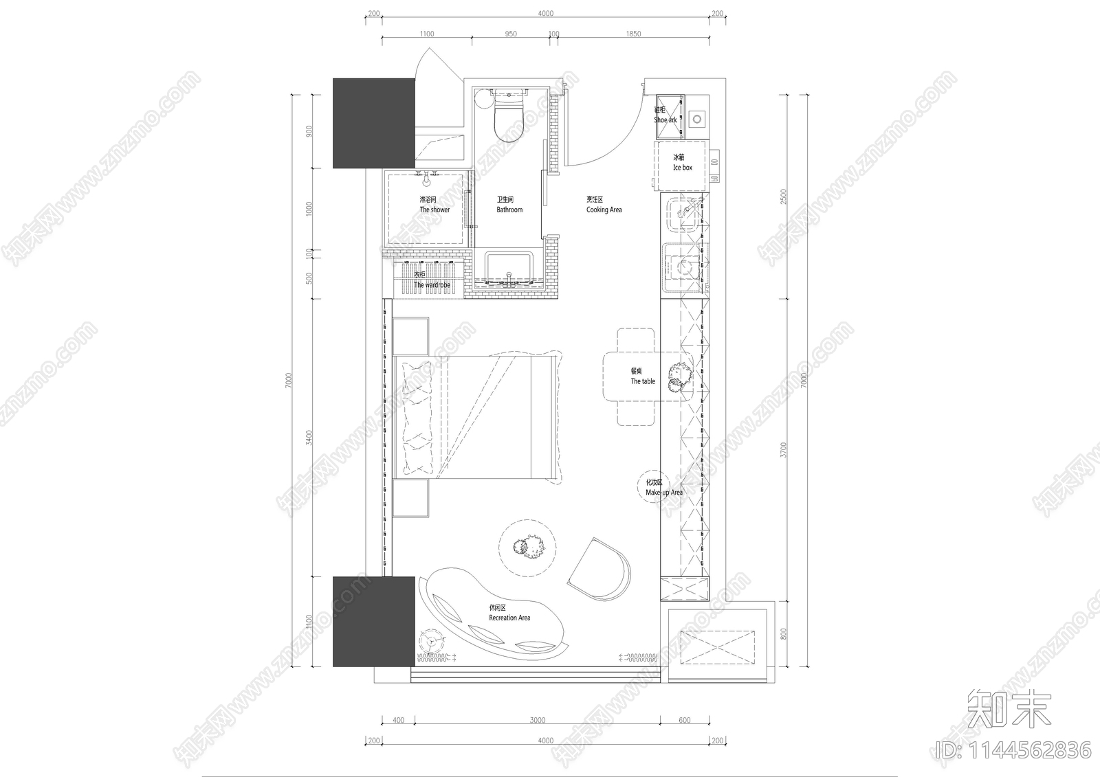 成都SOHO公寓室内施工图下载【ID:1144562836】