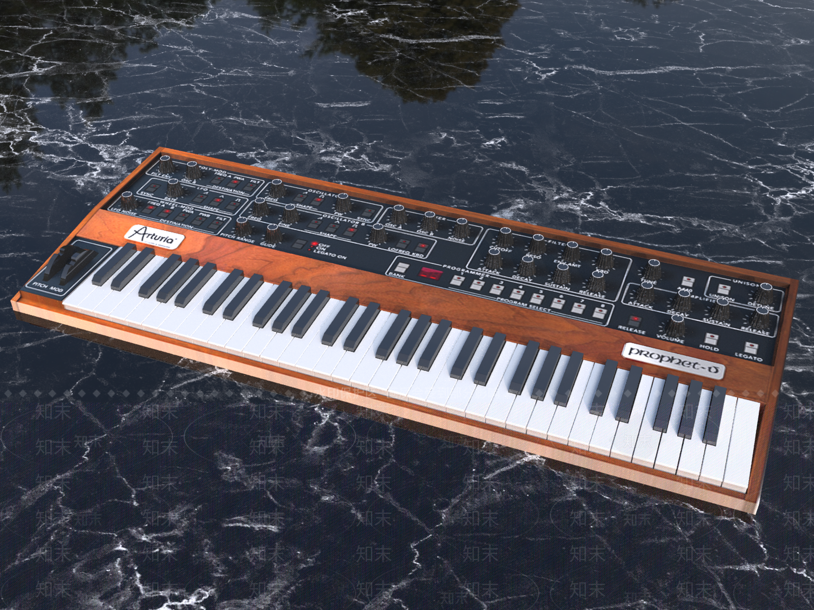 电子钢琴3D模型下载【ID:1144568945】