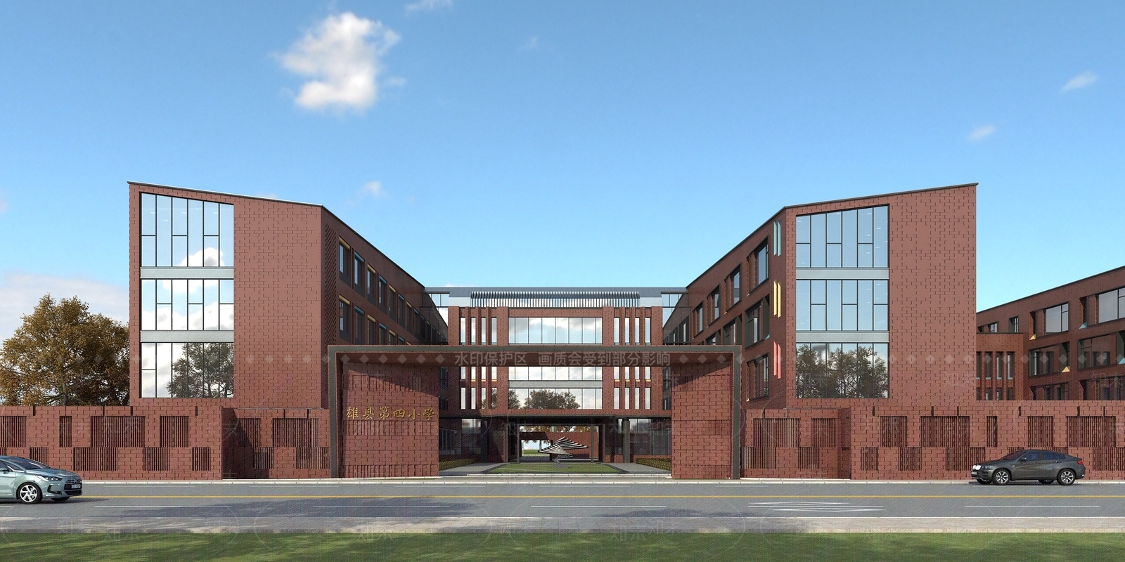 学校外观3D模型下载【ID:1144569883】