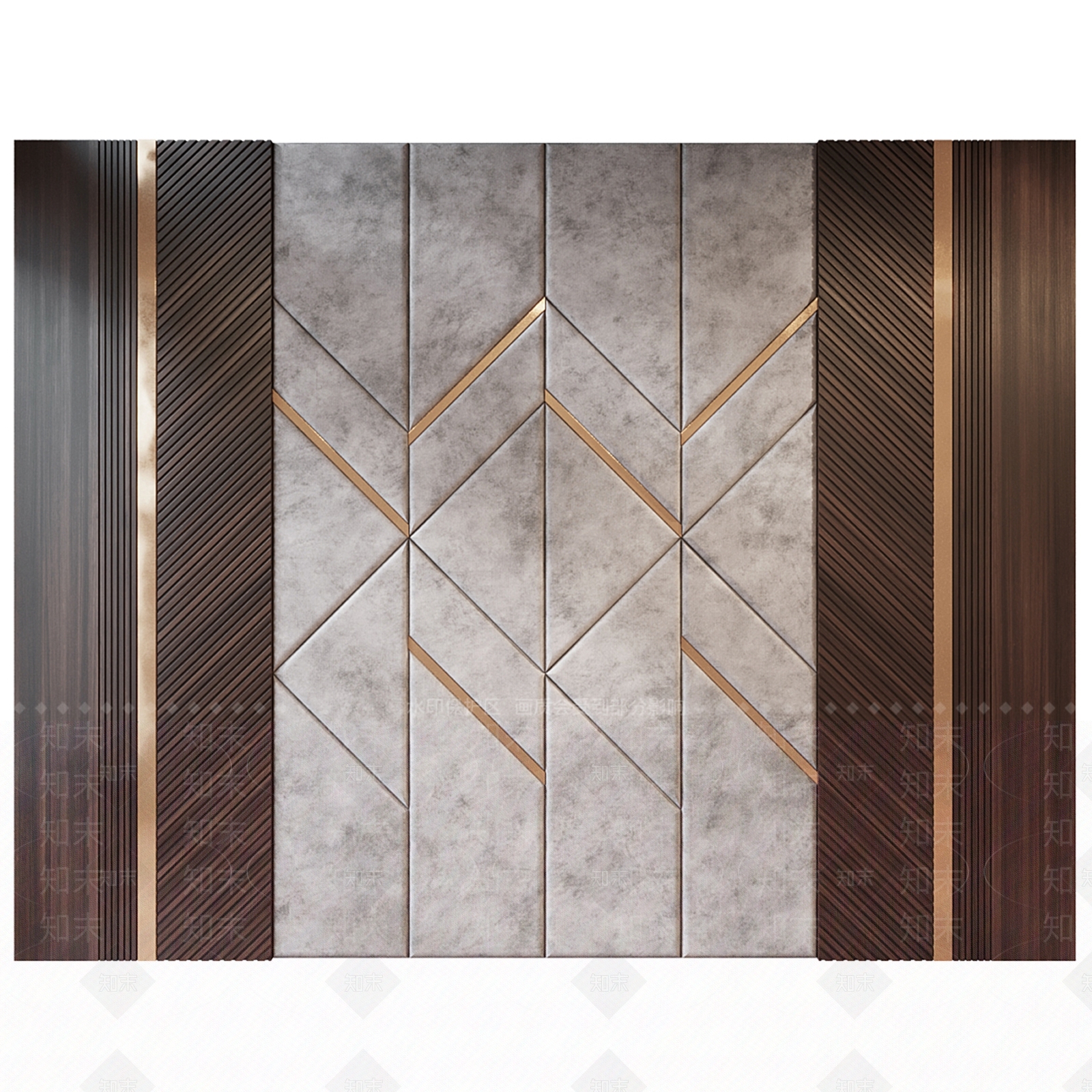 现代背景墙3D模型下载【ID:1144574909】