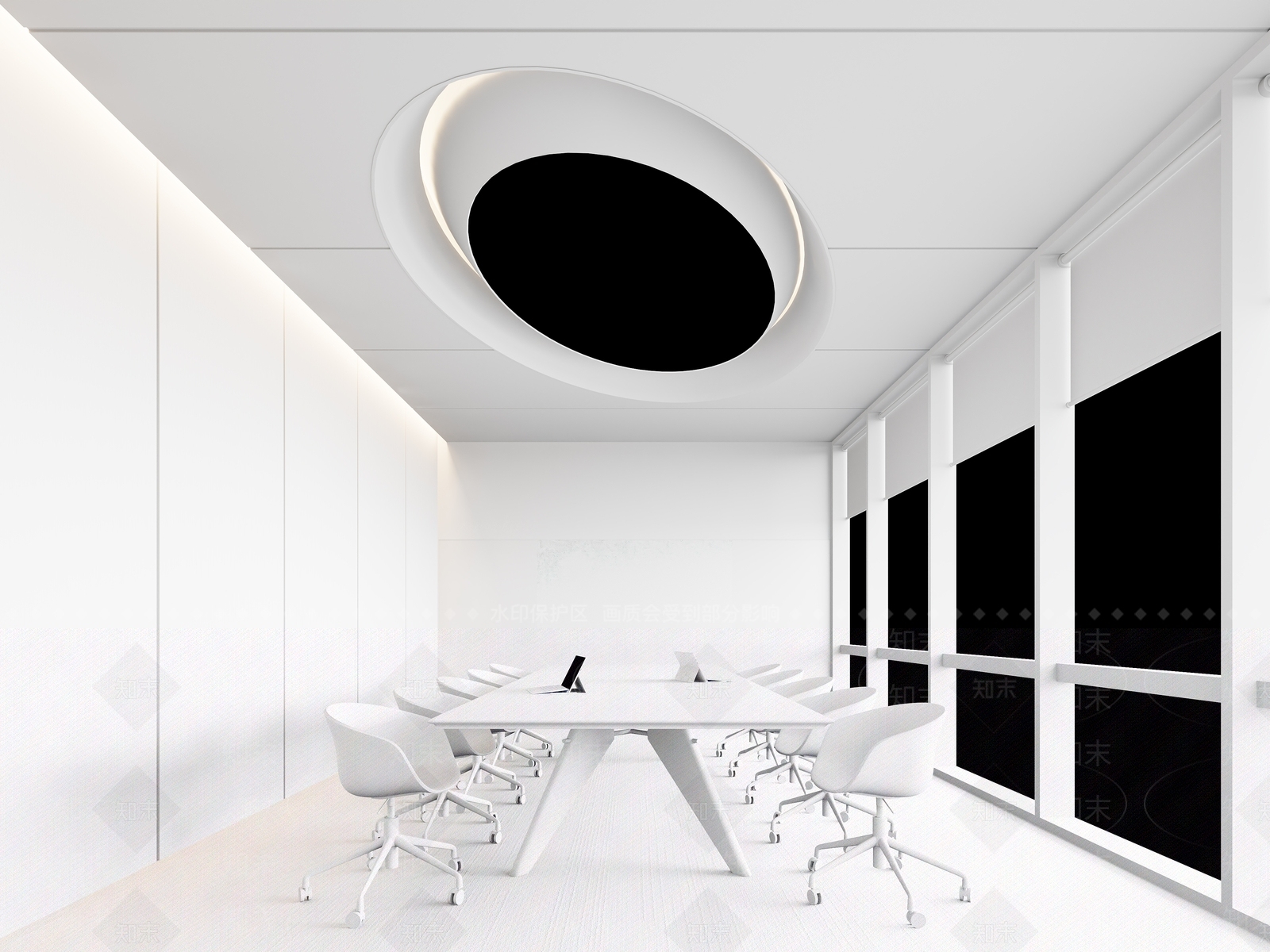 现代会议室3D模型下载【ID:1144578411】_知末3d模型网