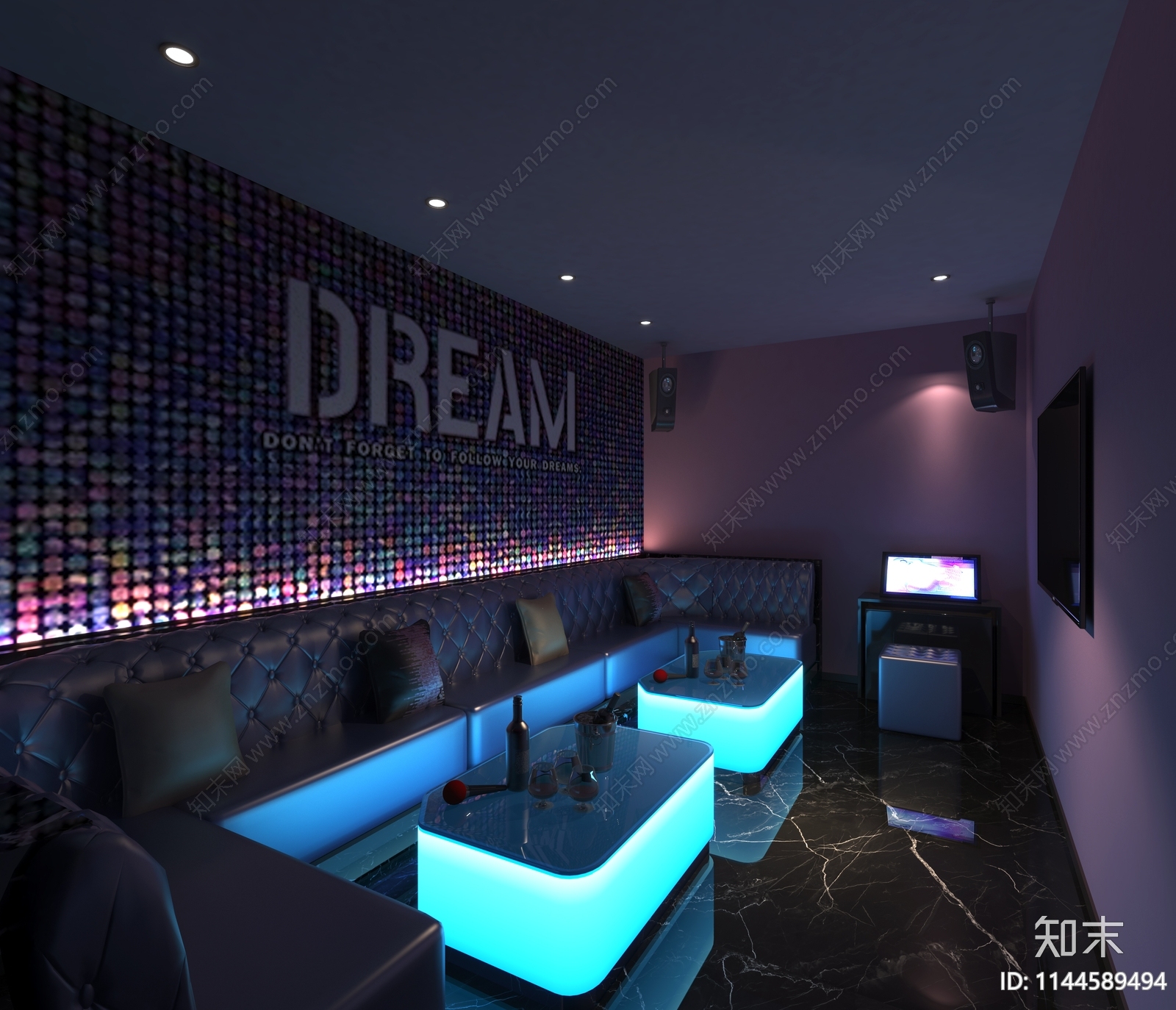 KTV小包间3D模型下载【ID:1144589494】