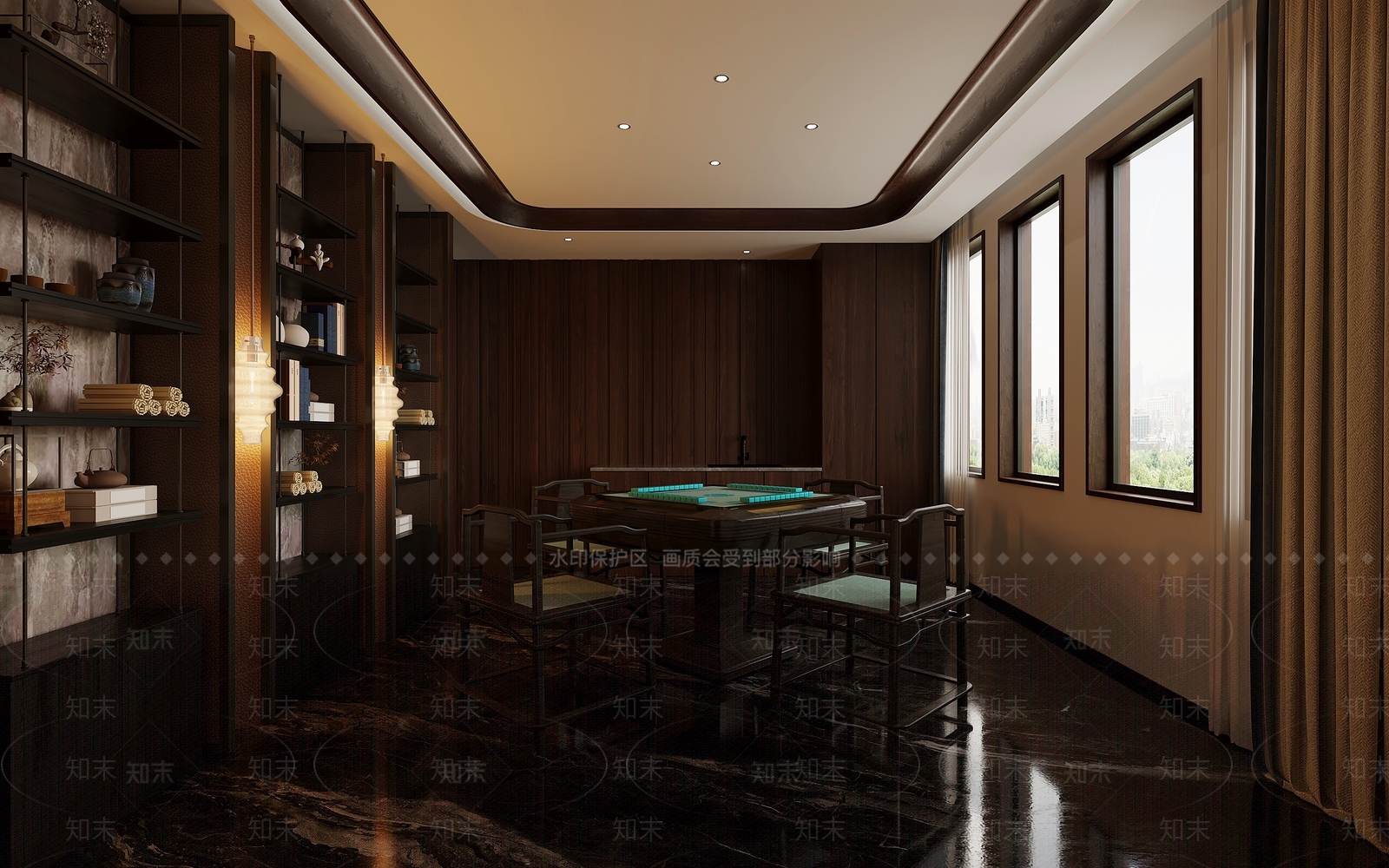 新中老总麻将房3D模型下载【ID:1144598588】