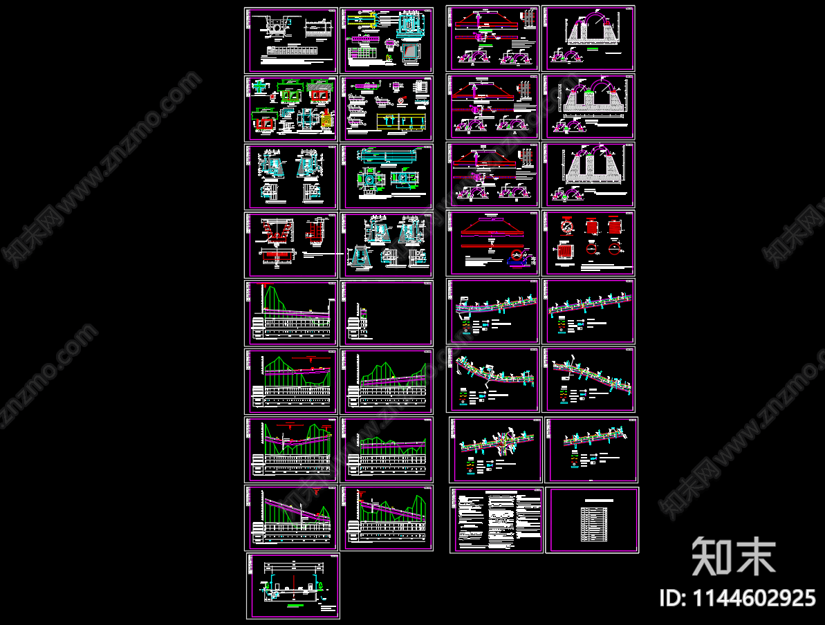 市政道路管网雨污水排水共用管沟cad施工图下载【ID:1144602925】