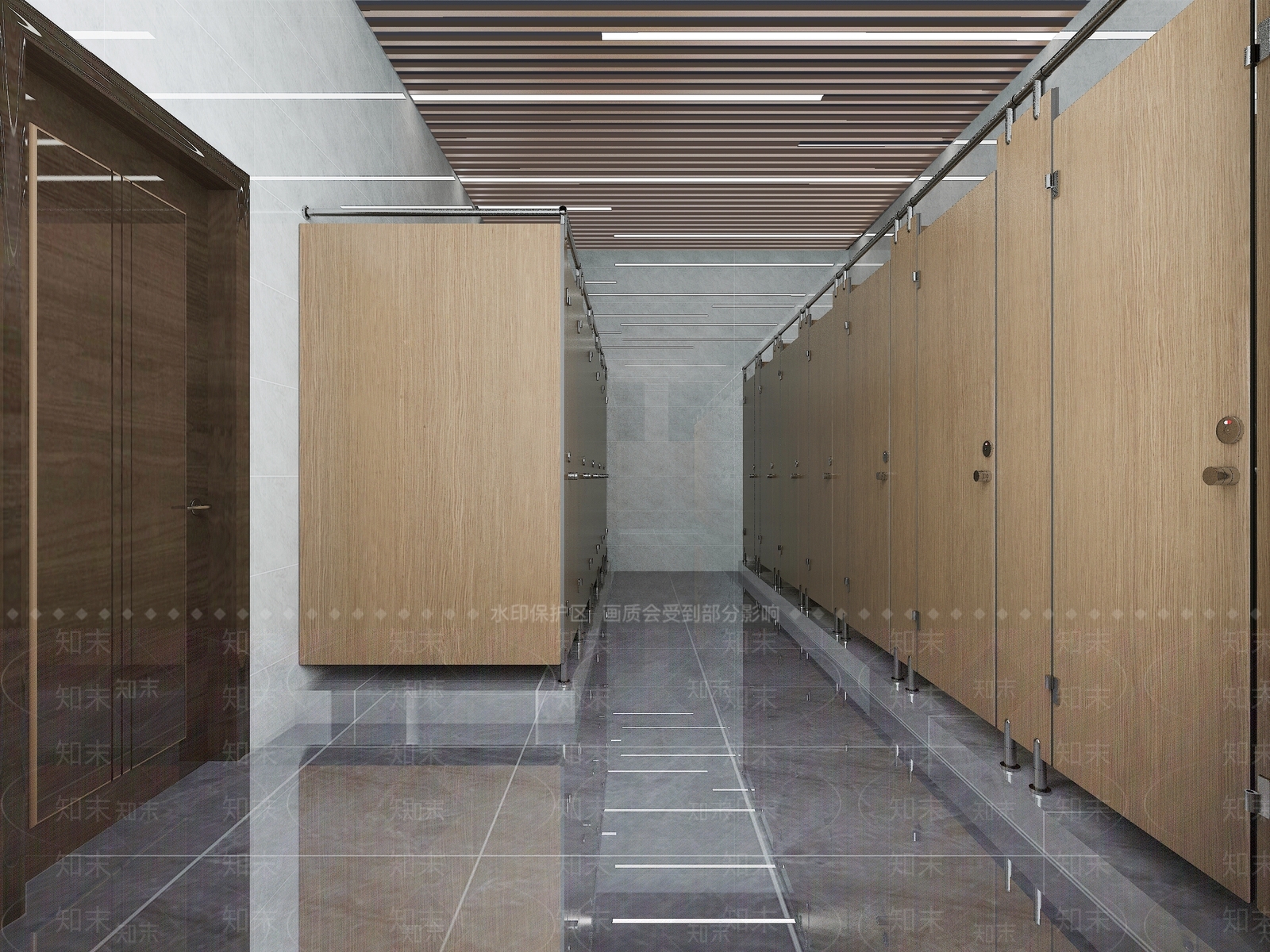 现代公共卫生间3D模型下载【ID:1144610159】
