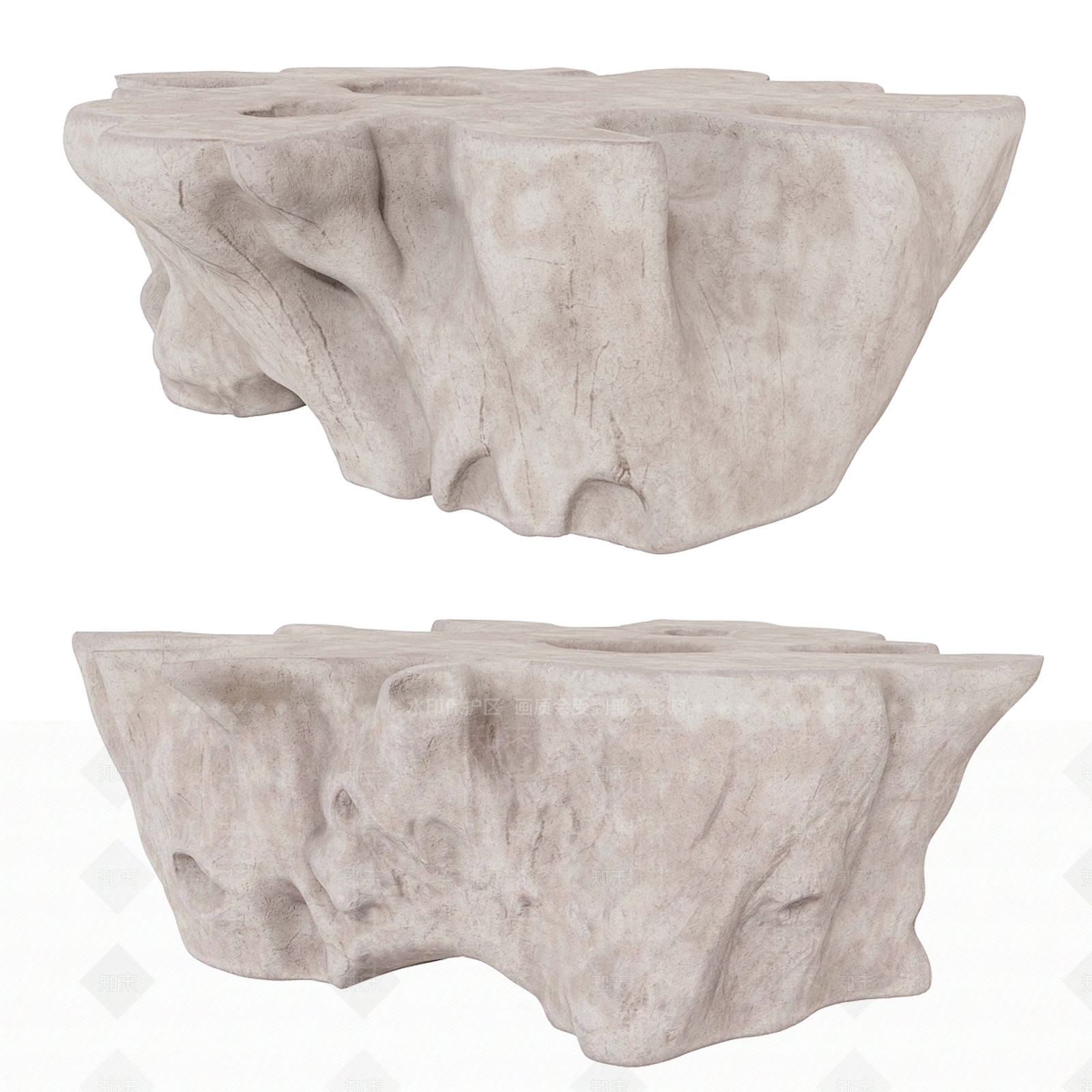 现代根雕茶几3D模型下载【ID:1144625052】