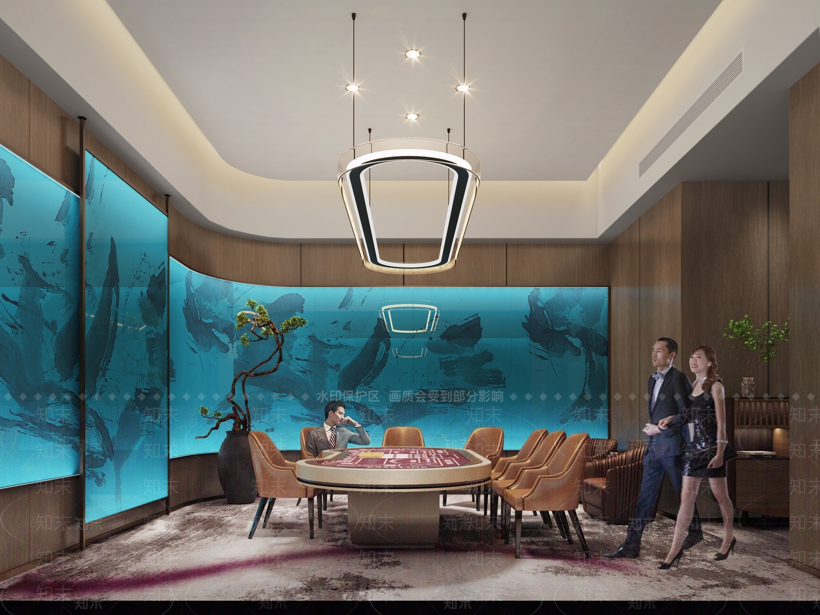 棋牌室3D模型下载【ID:1214016207】