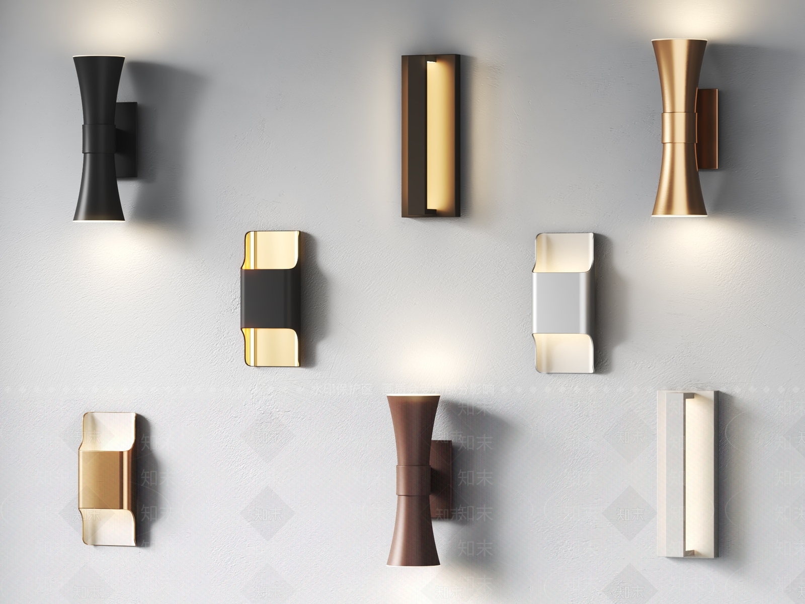 现代室外壁灯SU模型下载【ID:1144626209】