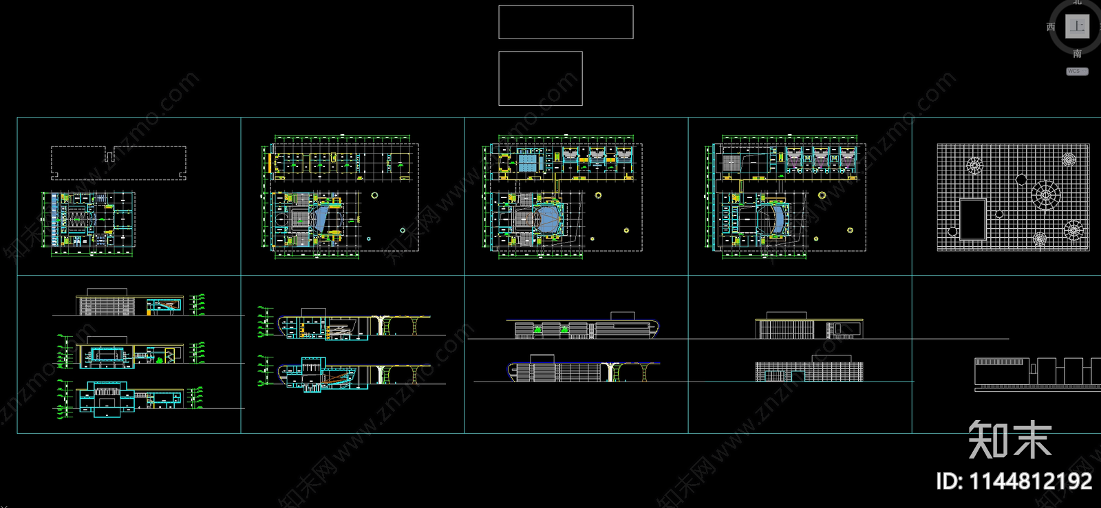 现代风大剧院建筑施工图下载【ID:1144812192】