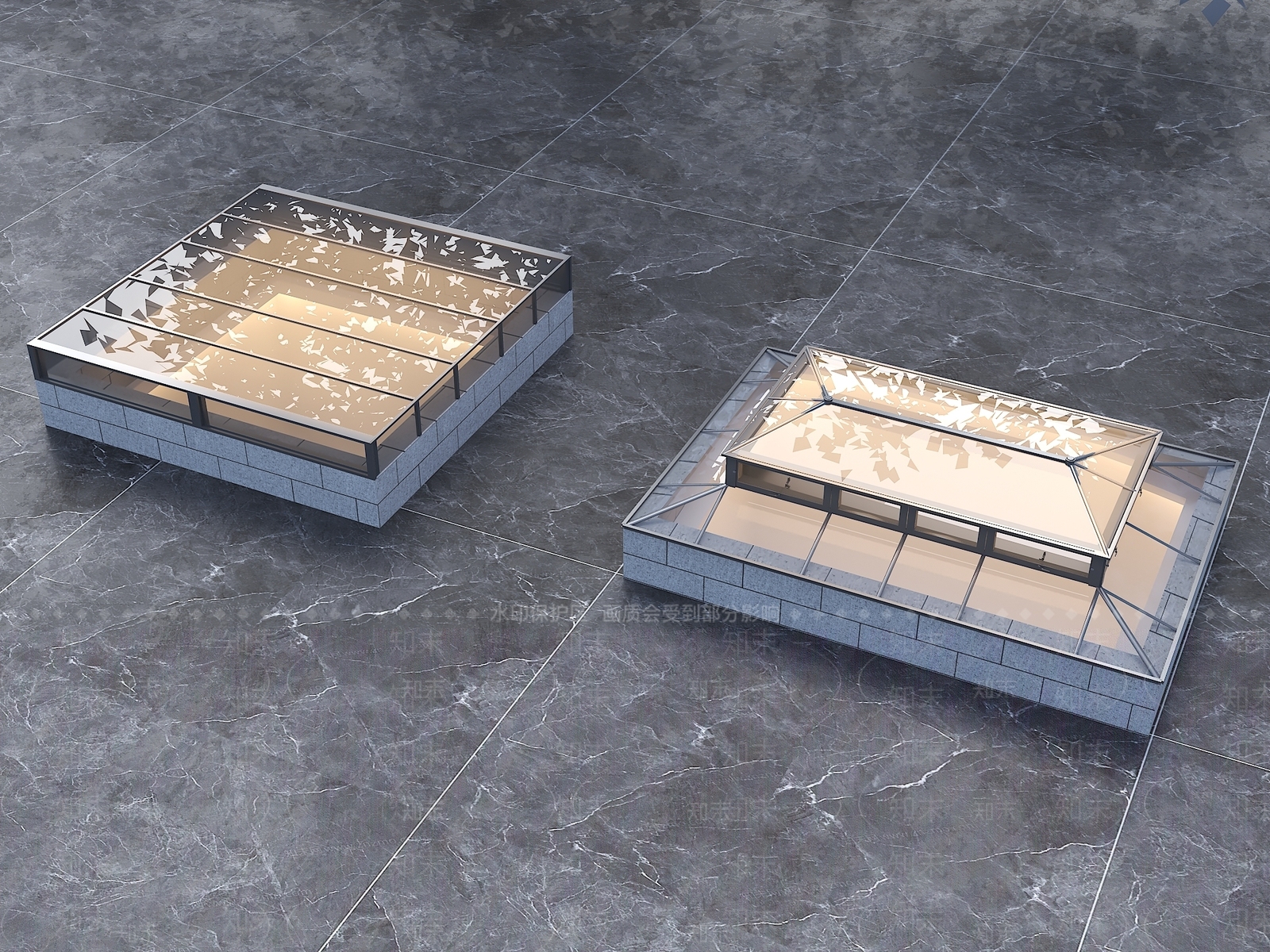 现代采光井SU模型下载【ID:1144629260】