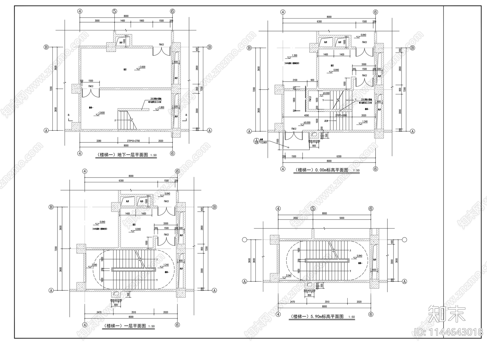口味王冷库建筑cad施工图下载【ID:1144643018】