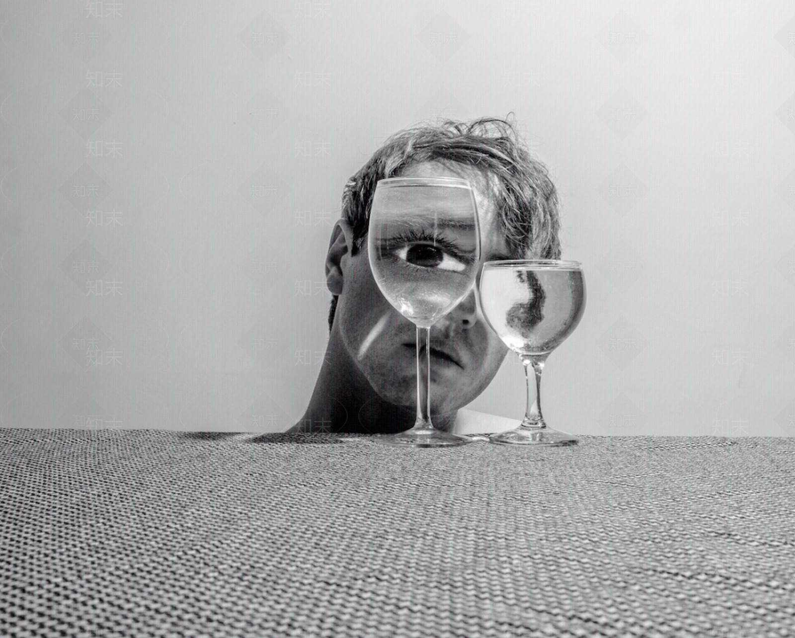 现代黑白创意人像画贴图下载【ID:1144654987】