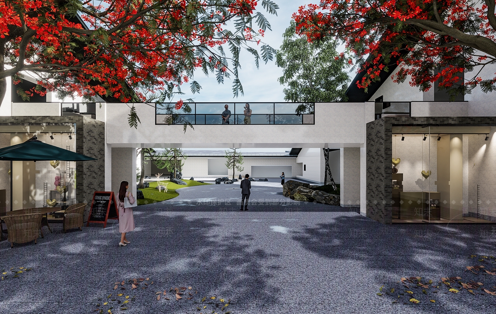 现代工作室景观SU模型下载【ID:1144655478】