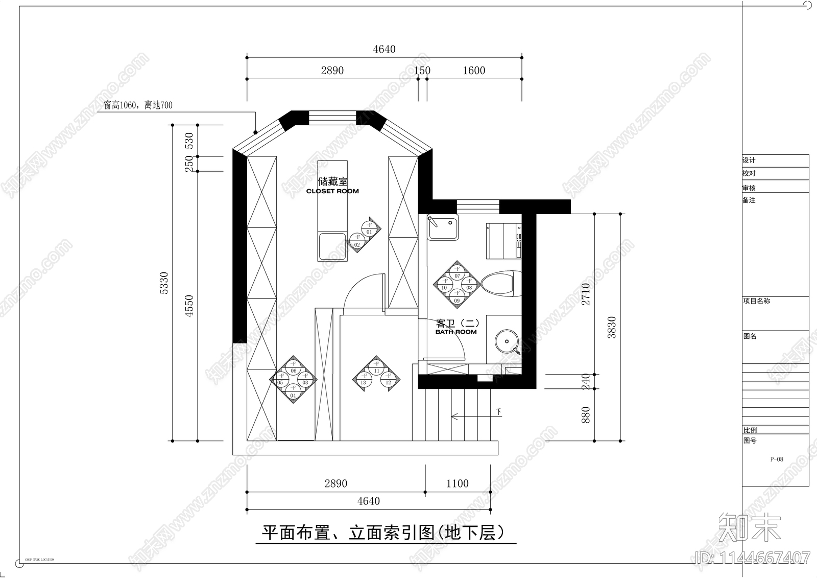 新中式别墅室内cad施工图下载【ID:1144667407】