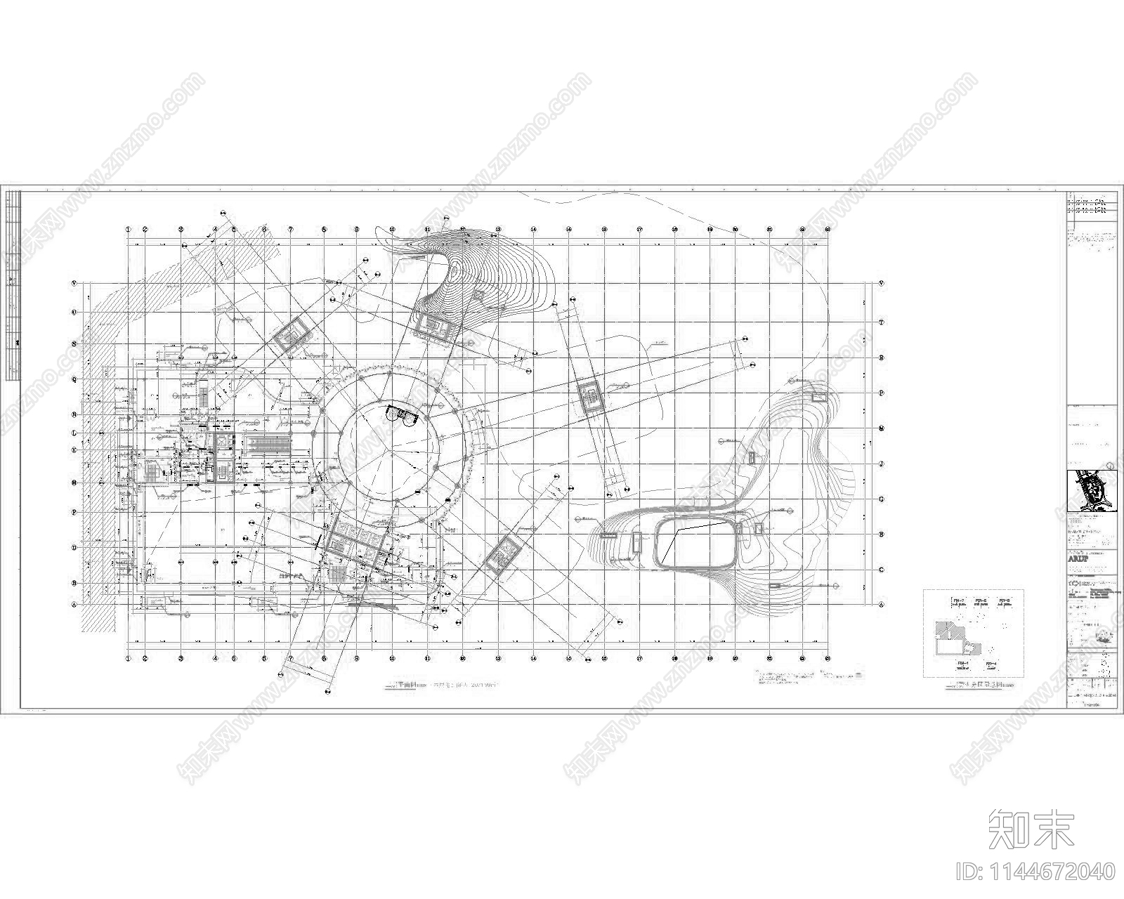 现代厦门欣贺研发中心办公楼建筑cad施工图下载【ID:1144672040】