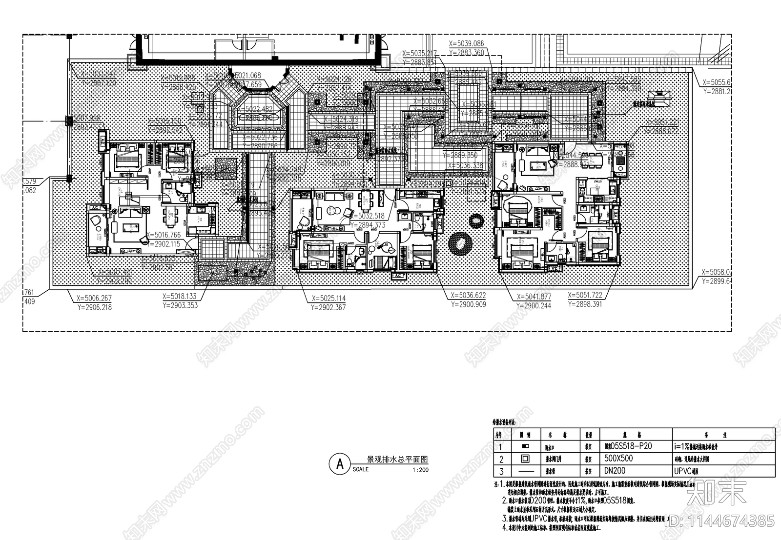 新中式示范区景观水电cad施工图下载【ID:1144674385】