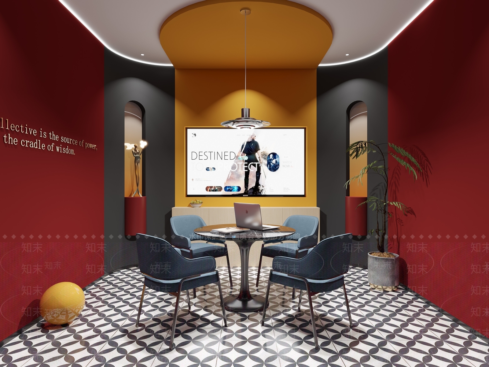 现代休息区3D模型下载【ID:1144689186】