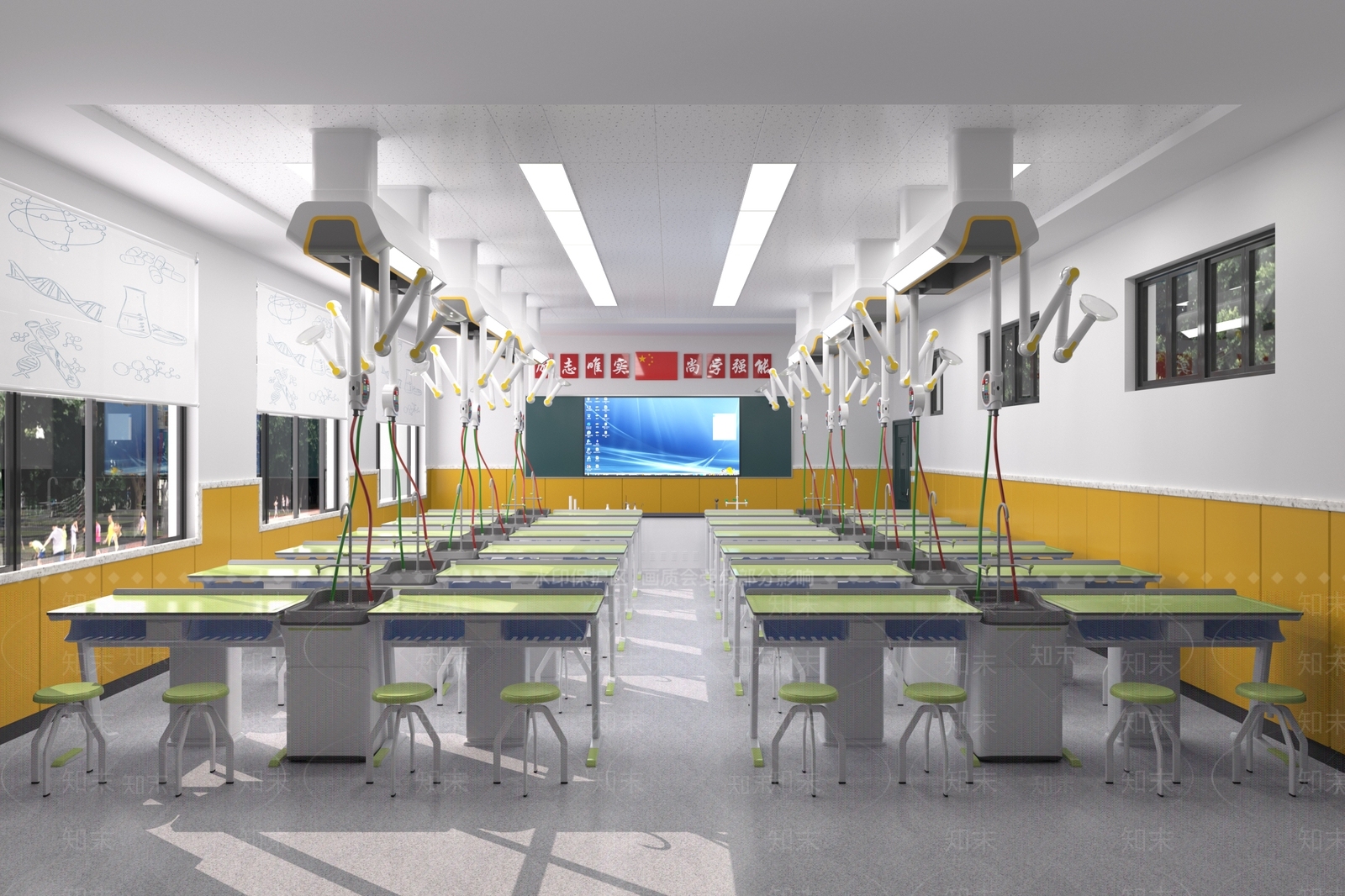 现代学校实验室3D模型下载【ID:1144689399】