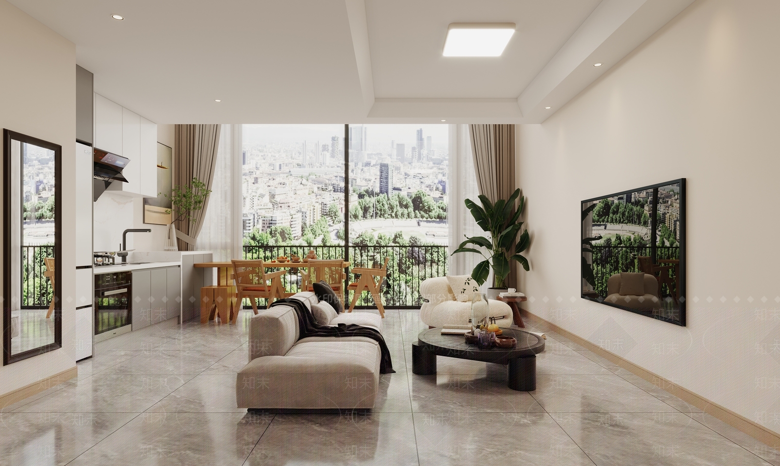 现代单身公寓3D模型下载【ID:1144690434】