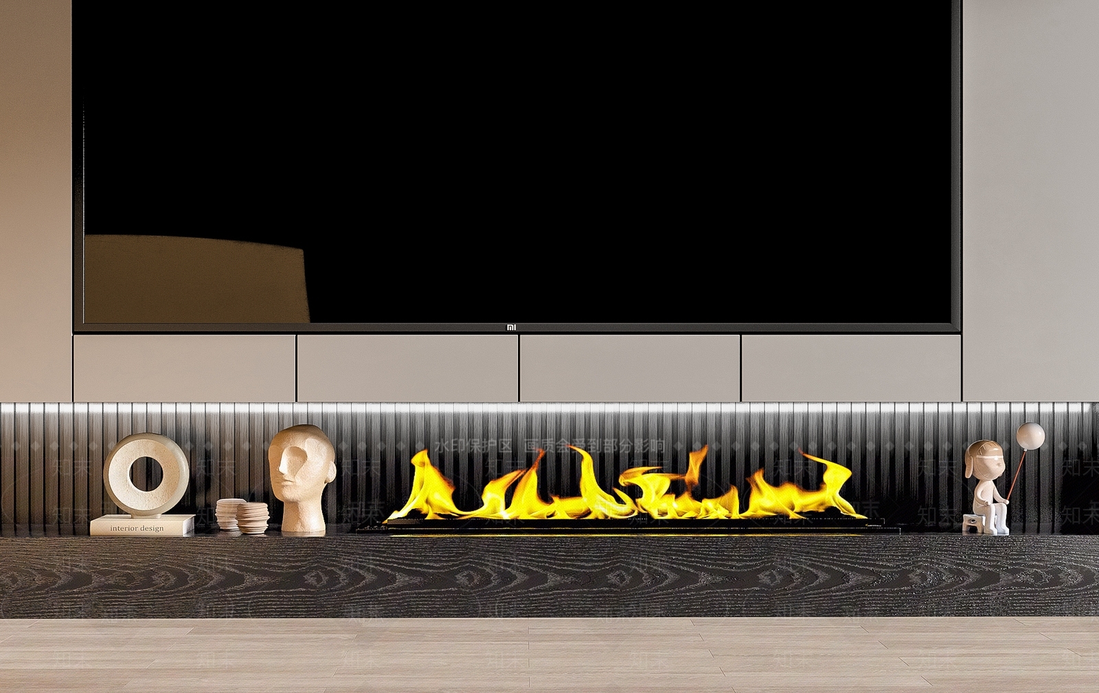 现代壁炉3D模型下载【ID:1144696355】