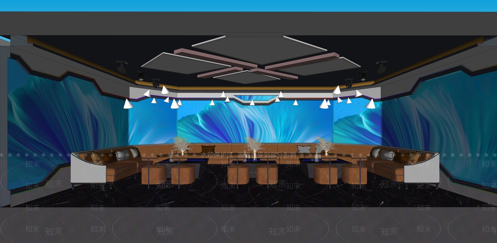 现代KTV包间SU模型下载【ID:1144697327】