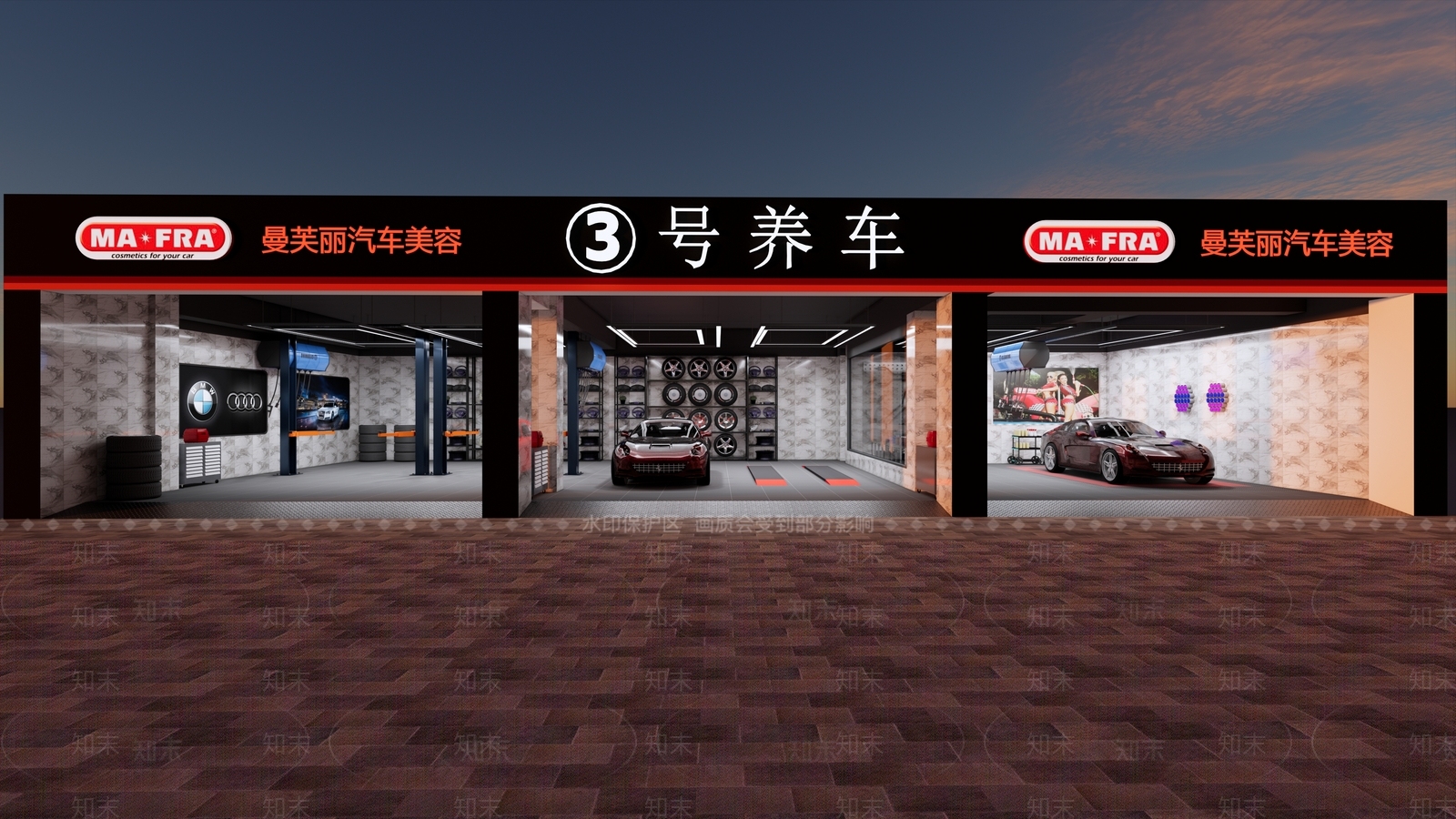 现代汽车4S店SU模型下载【ID:1144699983】
