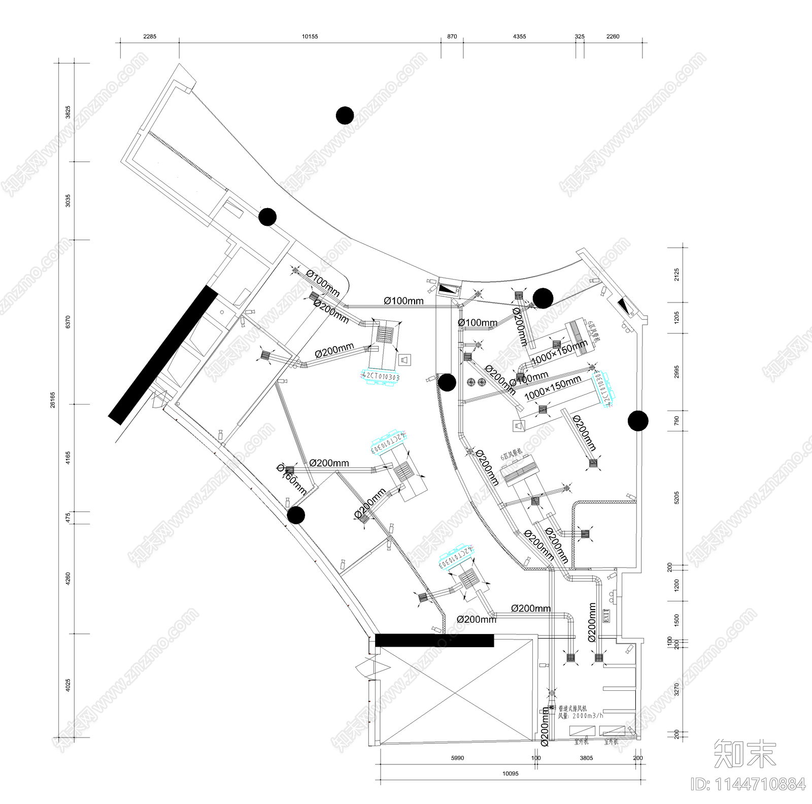 宠物店平面系统cad施工图下载【ID:1144710884】