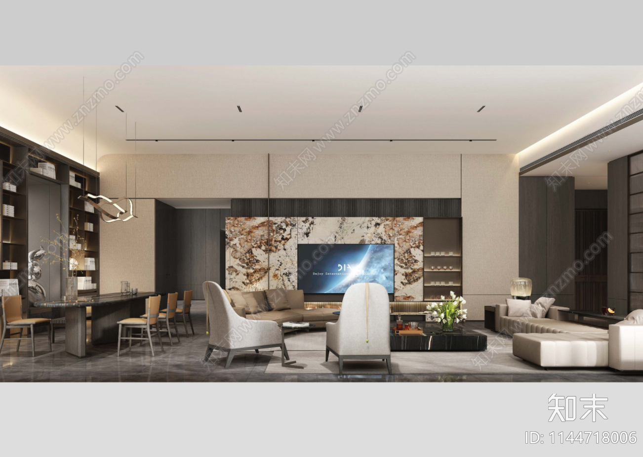 丹健国际深圳赤湾科苑600m²大平层样板间室内施工图下载【ID:1144718006】
