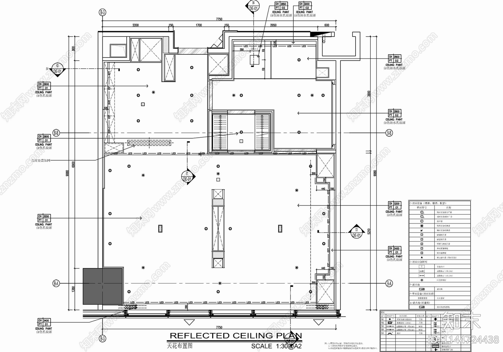 75㎡公寓样板间室内施工图下载【ID:1144724438】