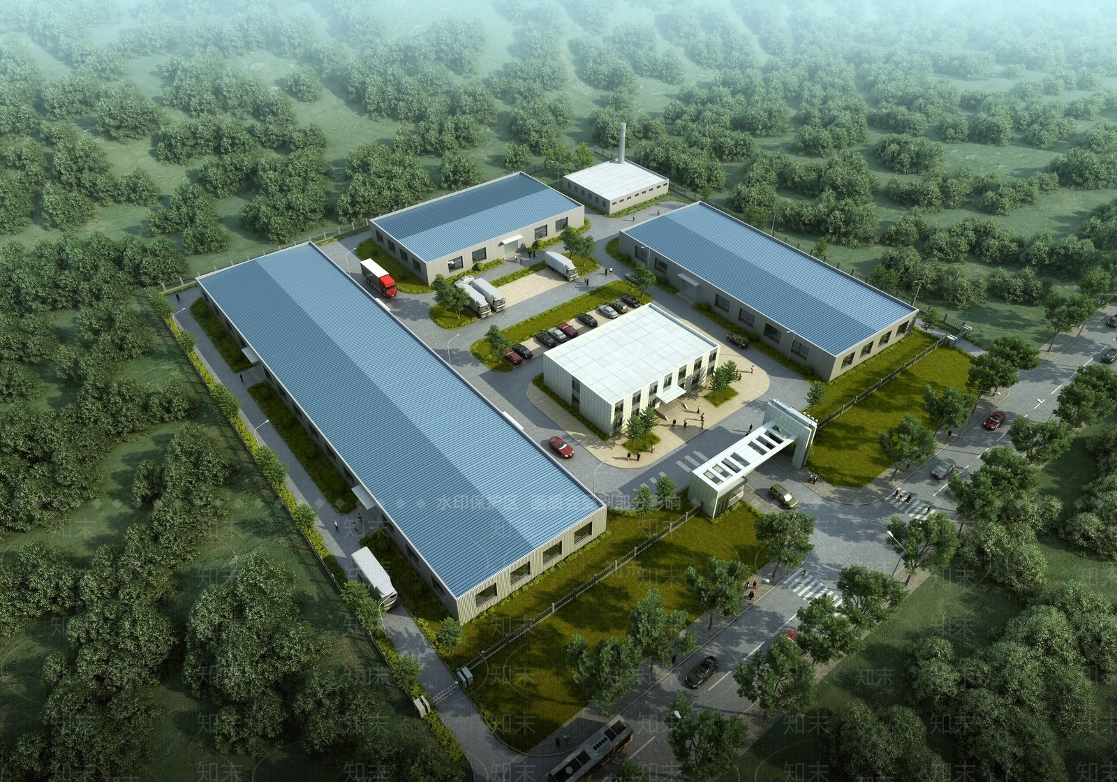 工业厂房3D模型下载【ID:1144729627】