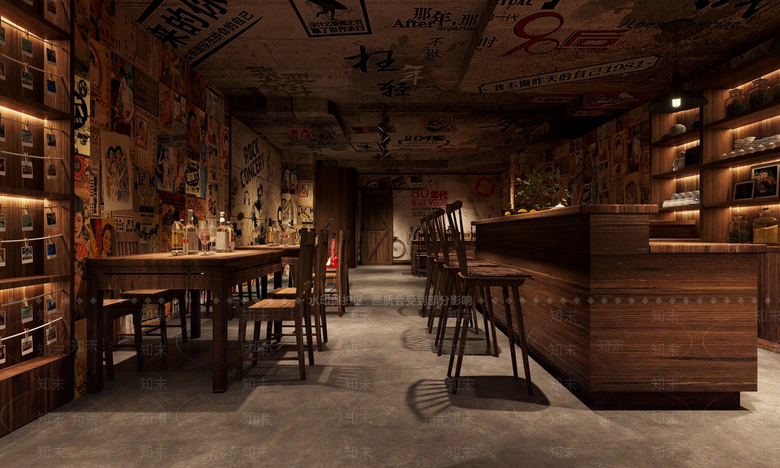复古酒吧3D模型下载【ID:1144731418】