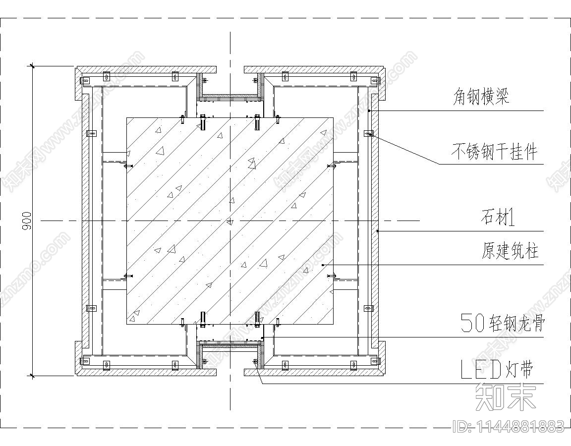 石材干挂做法施工图下载【ID:1144881883】