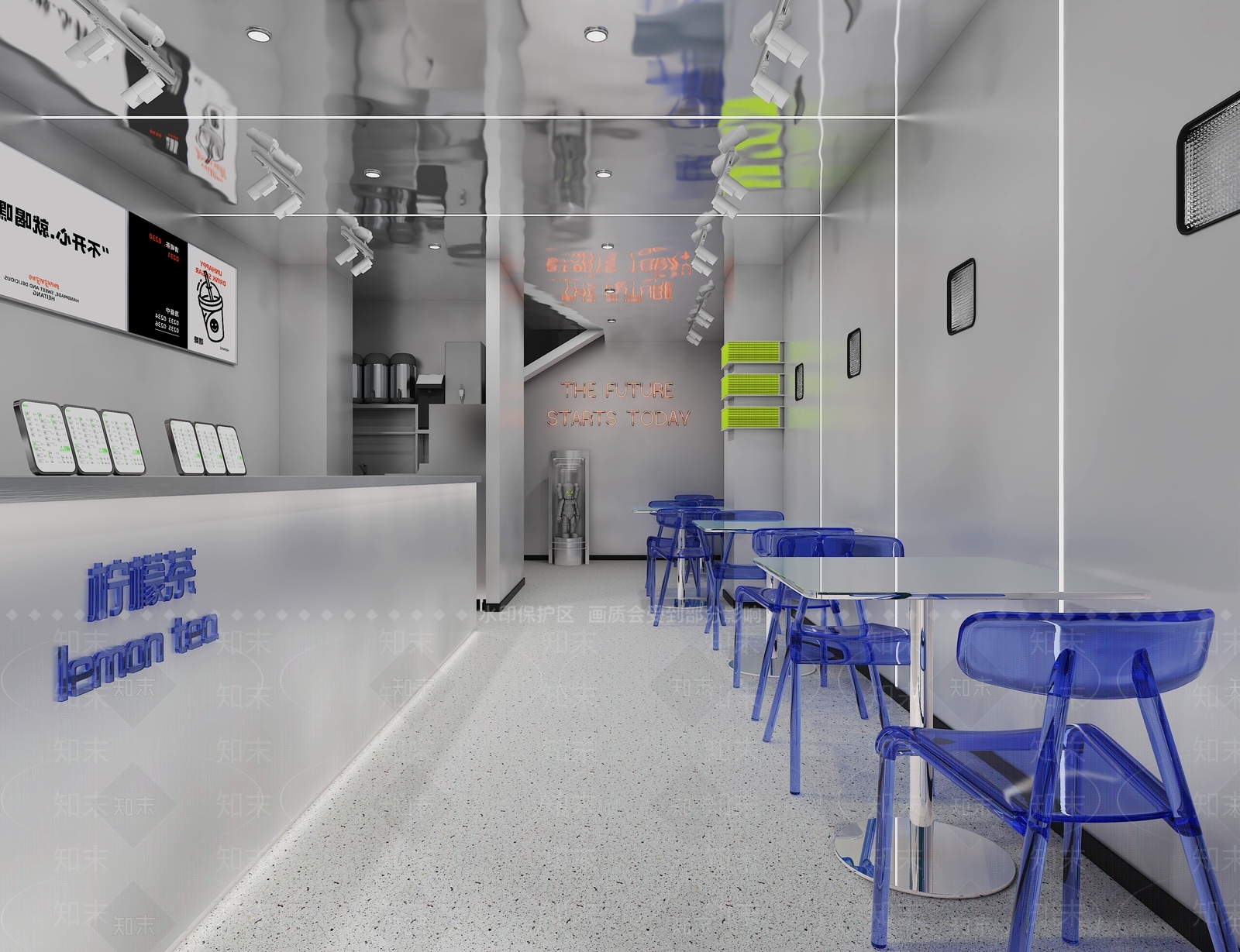 柠檬茶店3D模型下载【ID:1144733024】