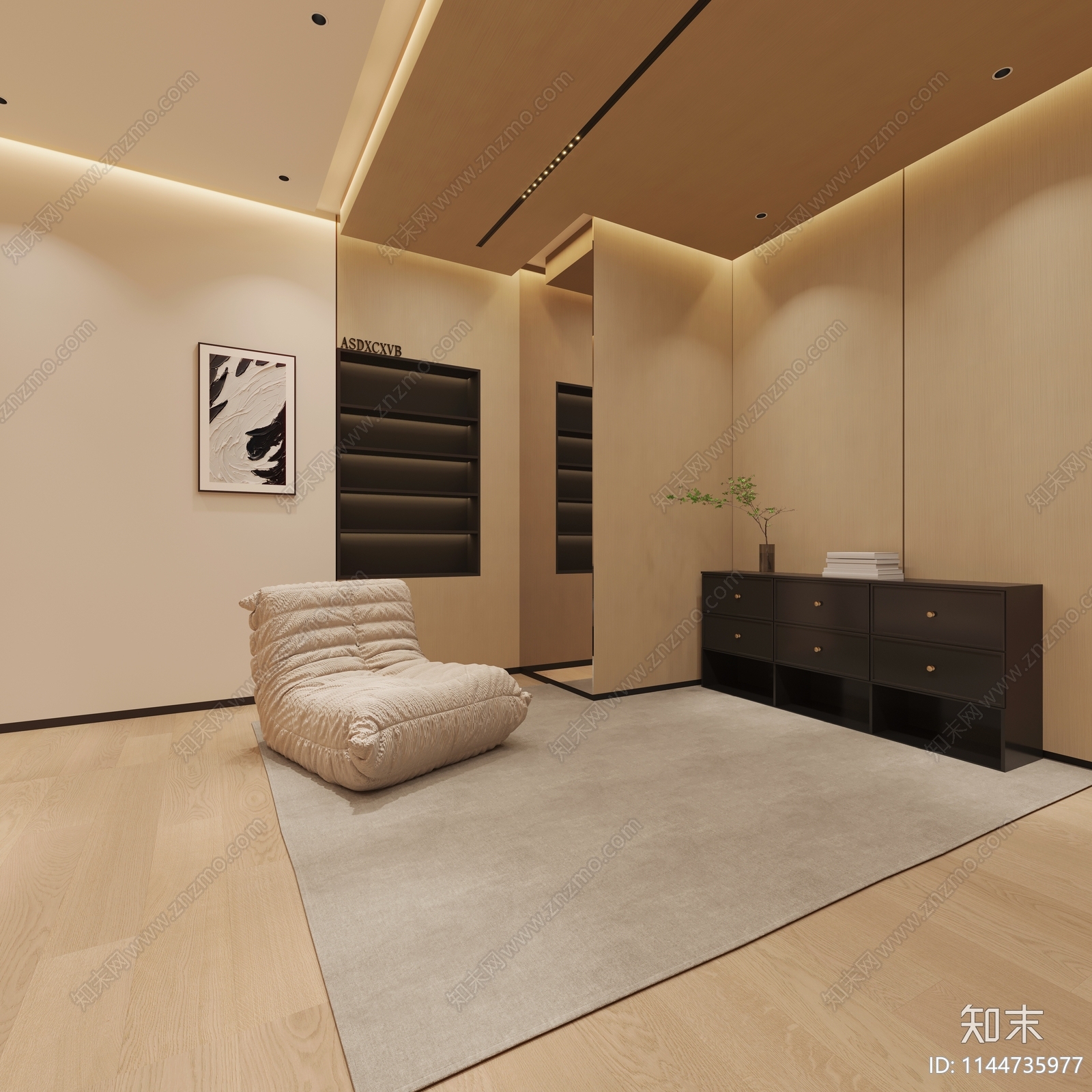 酒店风直播间3D模型下载【ID:1144735977】