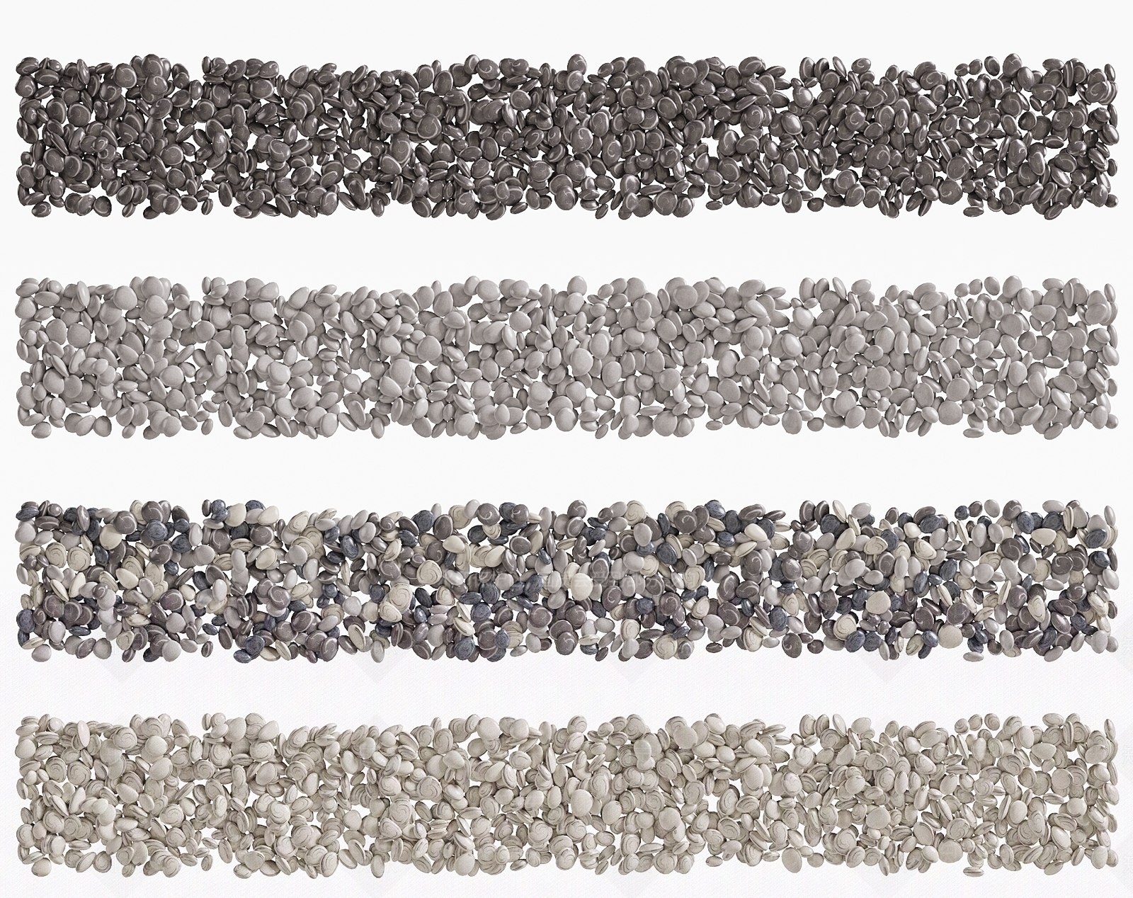 现代景观鹅卵石SU模型下载【ID:1144742445】