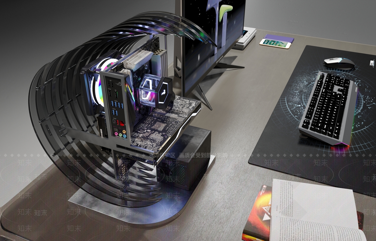 异形电脑机箱3D模型下载【ID:1144747221】