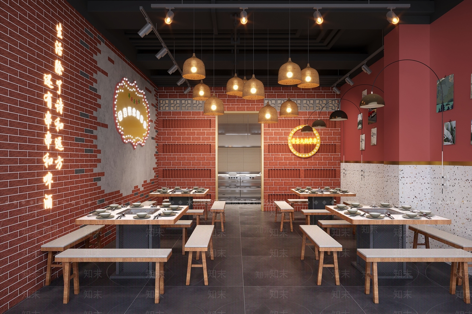 现代火锅串串店3D模型下载【ID:1144757564】