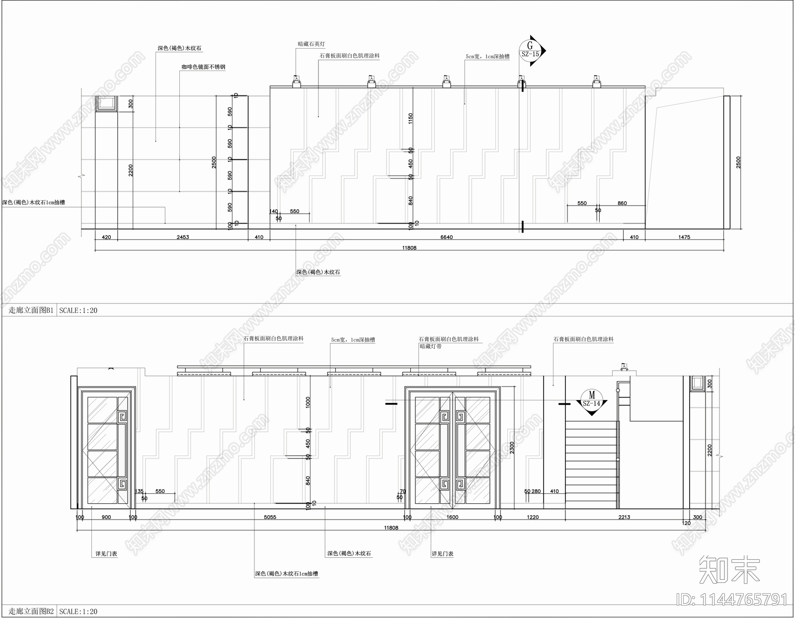 800㎡桑拿水疗洗浴中心室内cad施工图下载【ID:1144765791】