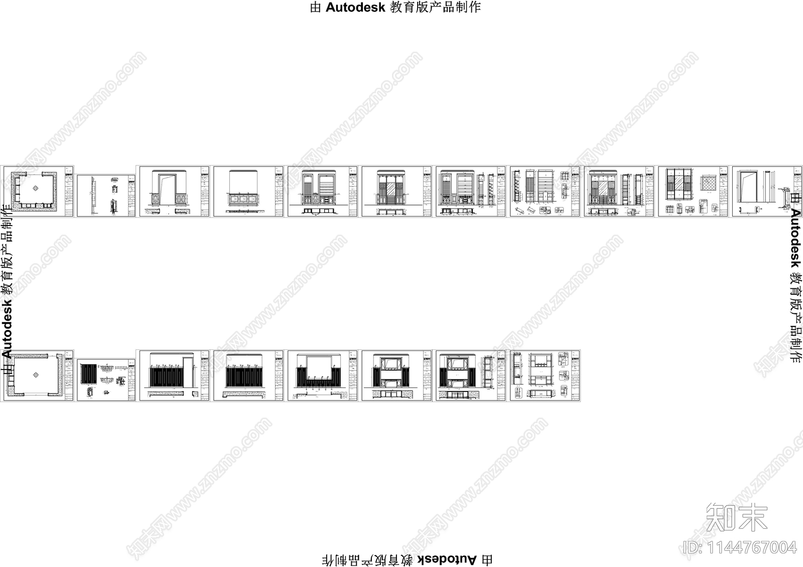 酒窖酒柜儿童房墙面深化cad施工图下载【ID:1144767004】