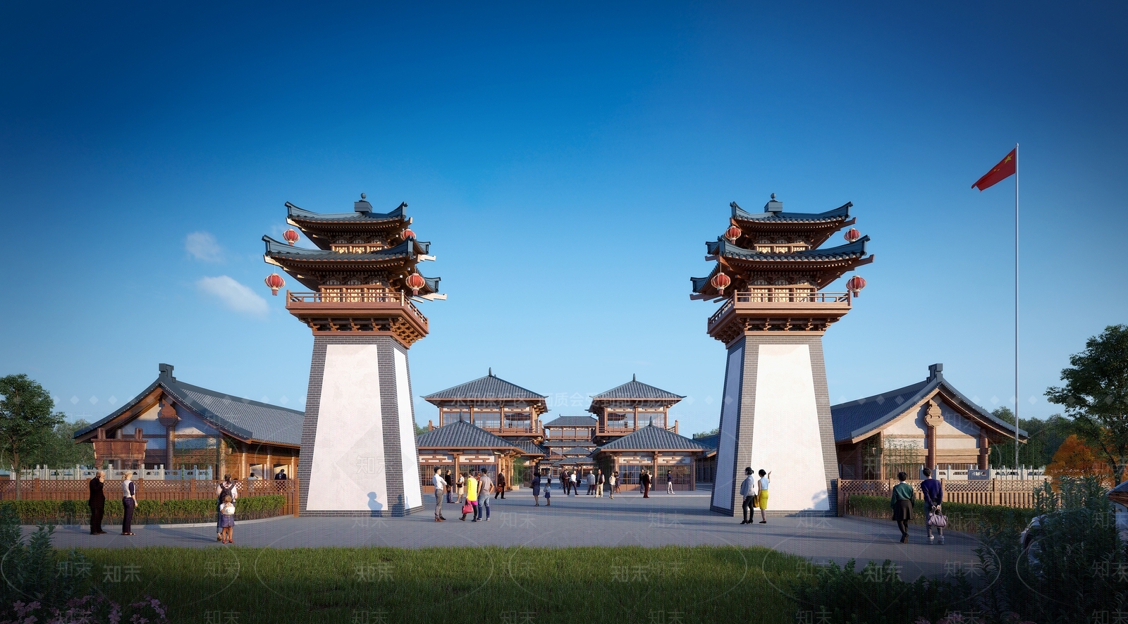 中式古建塔3D模型下载【ID:1144774125】