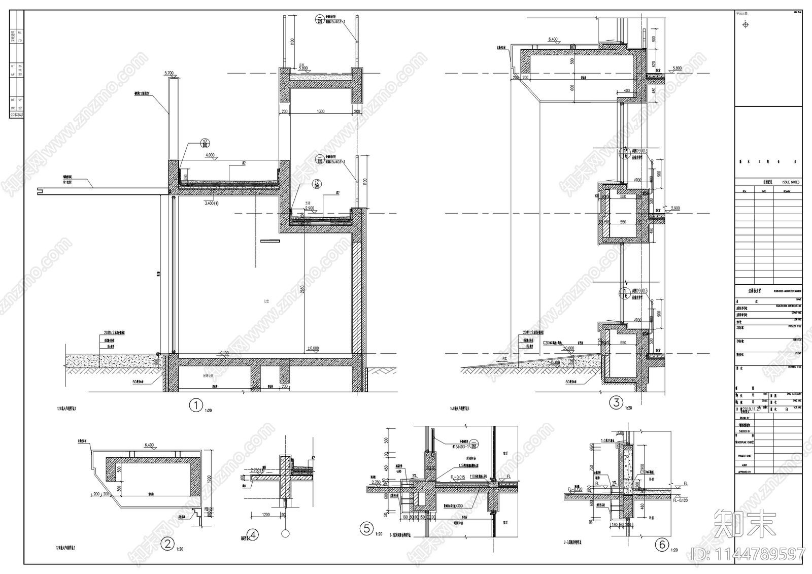 建筑通用节点详图cad施工图下载【ID:1144789597】