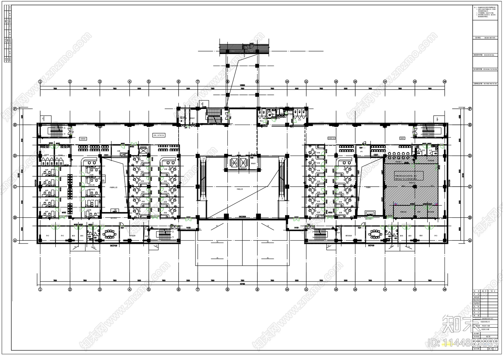 医院室内装修cad施工图下载【ID:1144883899】