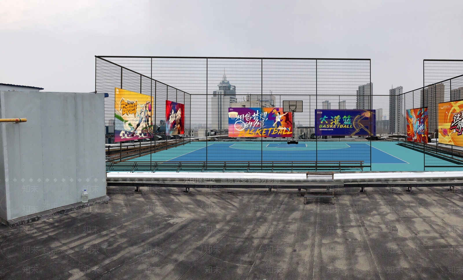 篮球场铁网3D模型下载【ID:1144800700】