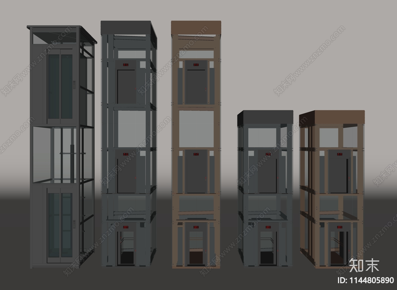 现代观光电梯SU模型下载【ID:1144805890】
